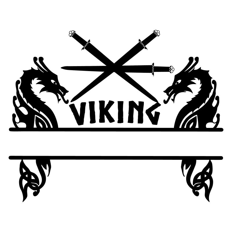 Wikinger Drei Schwerter Zwei Drachen Wikinger