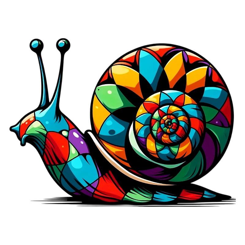 Escargot arlequin