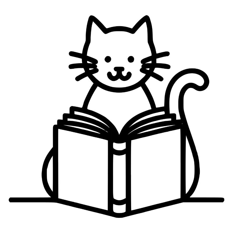 Chat de lecture : Rat de bibliothèque avec des moustaches