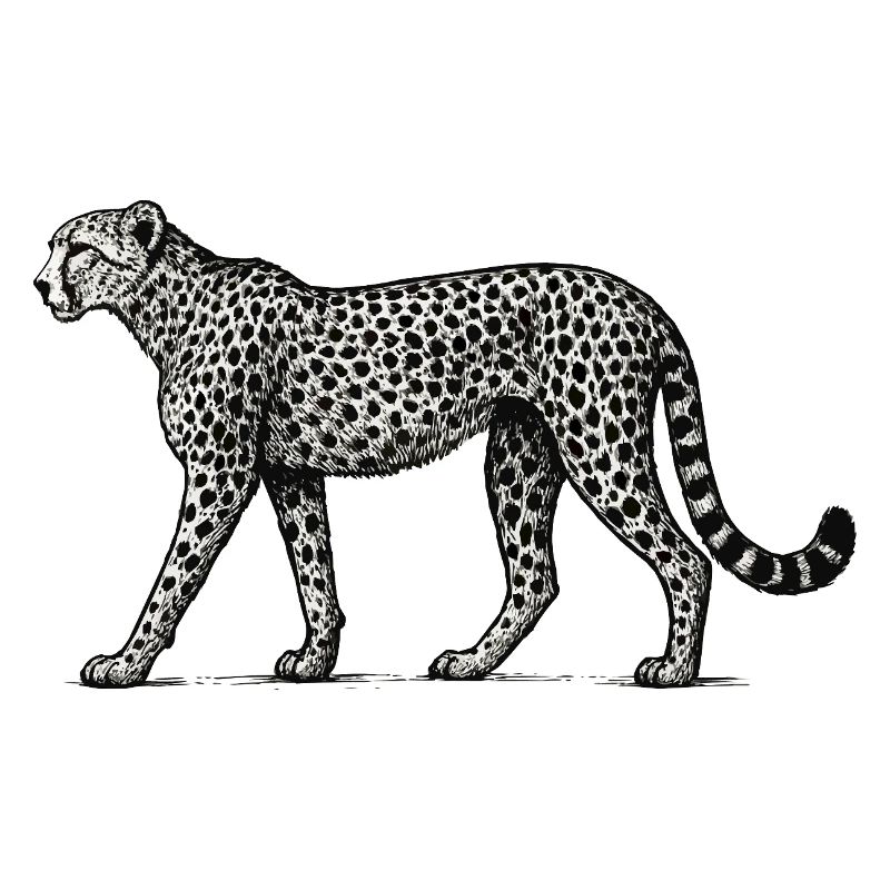 Black and White Leopard Pattern