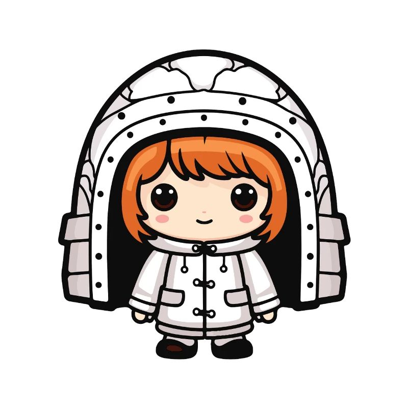 Winter Eskimo Igloo Comic