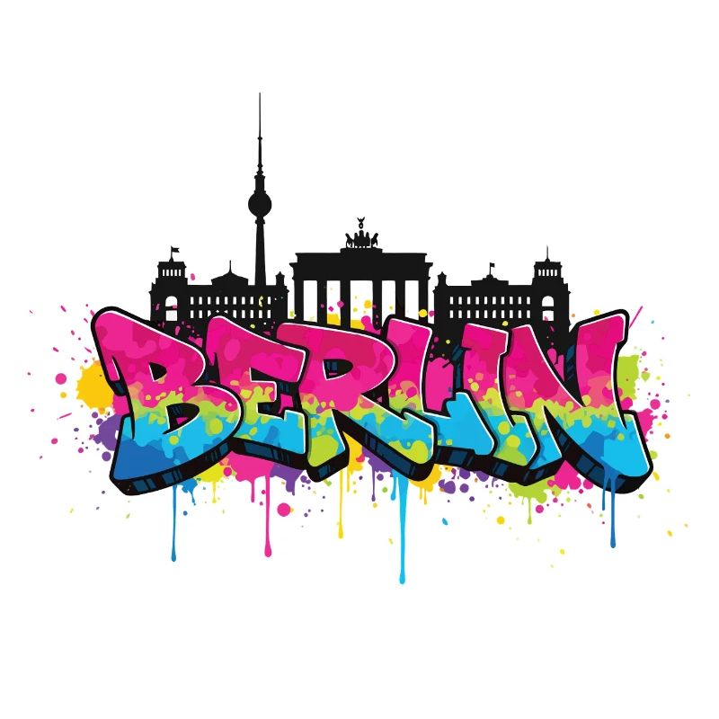 Berlin Graffiti Skyline