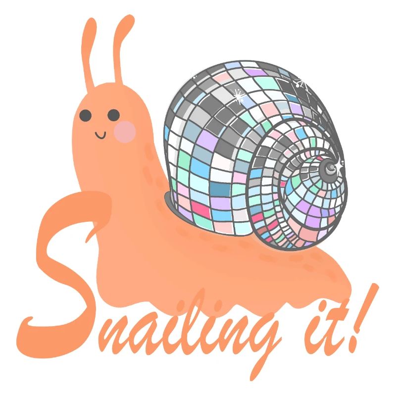Escargot ! – Escargot coloré avec boule disco