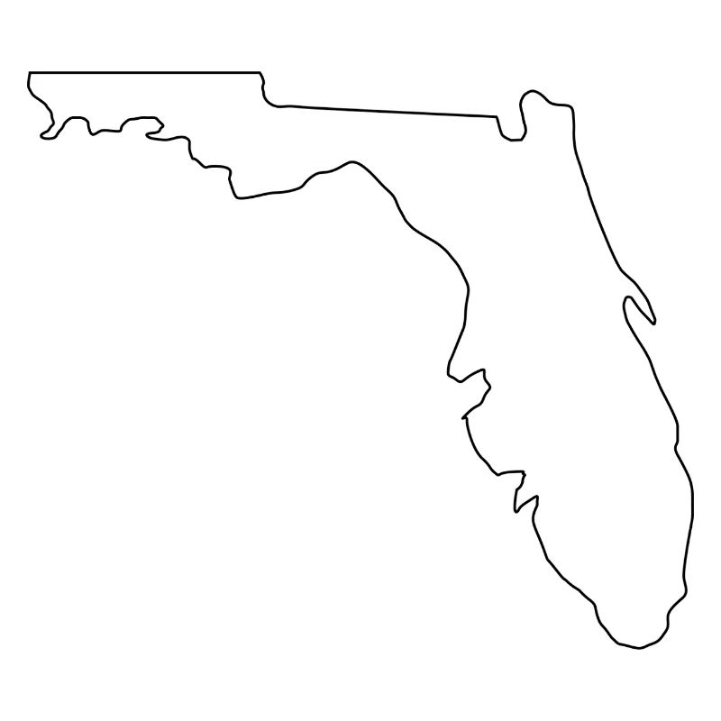 Florida outline map