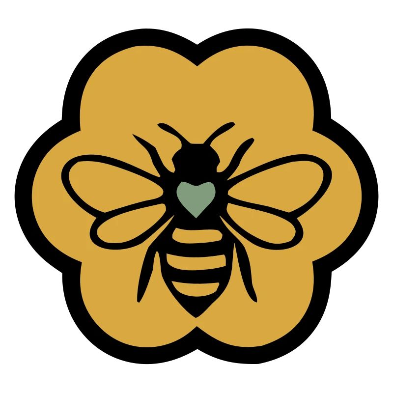 bee heart honeycomb beekeeping nature conservation beekeeper