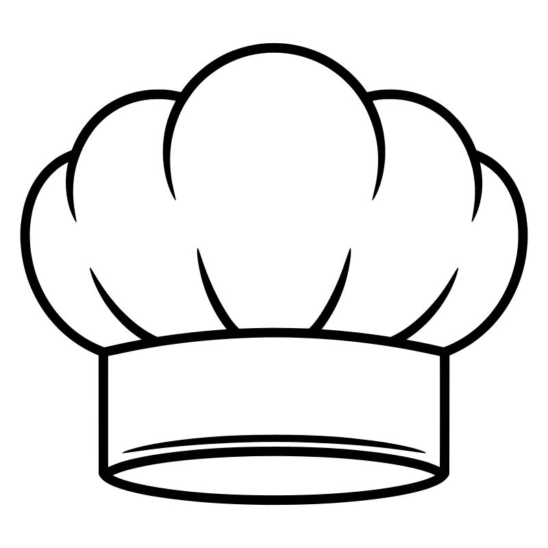 Conception d’icônes vectorielles de chapeau de chef