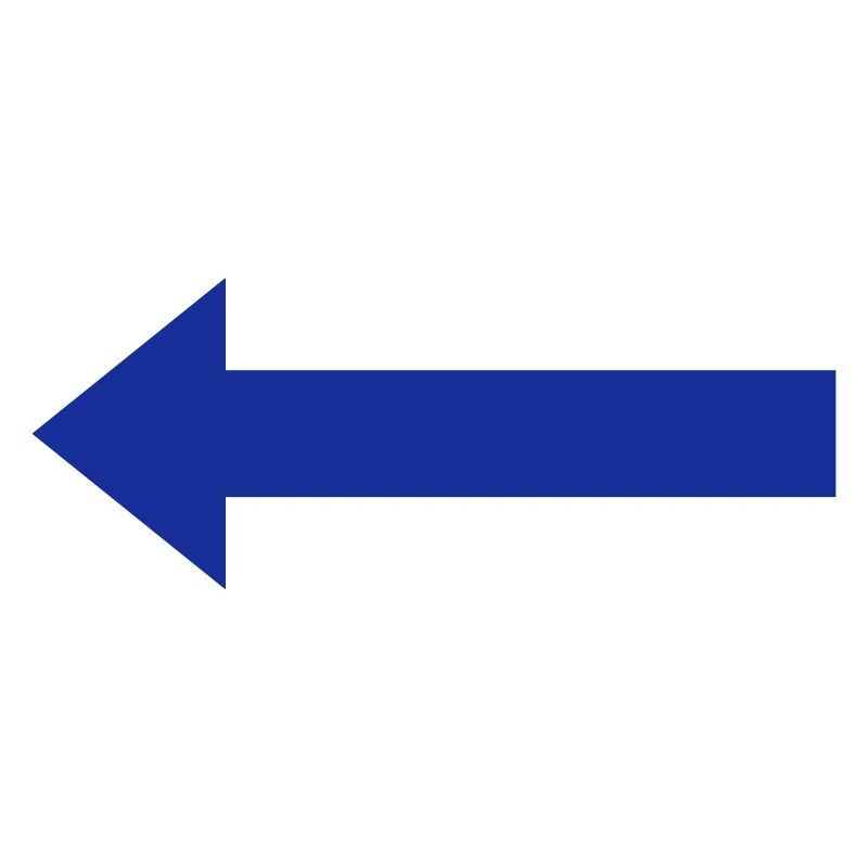Blue left arrow