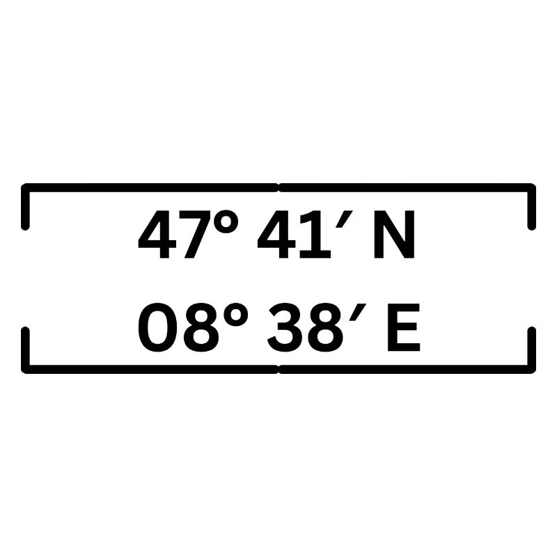 Coordinates Schaffhausen Minimalist