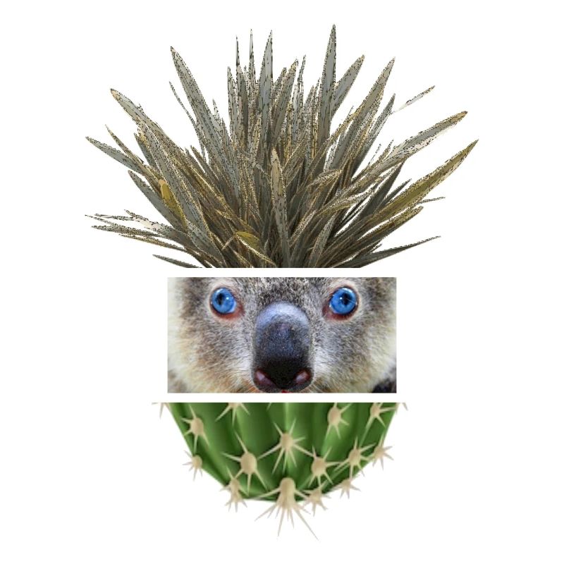 Koala Azure Cactus Collage