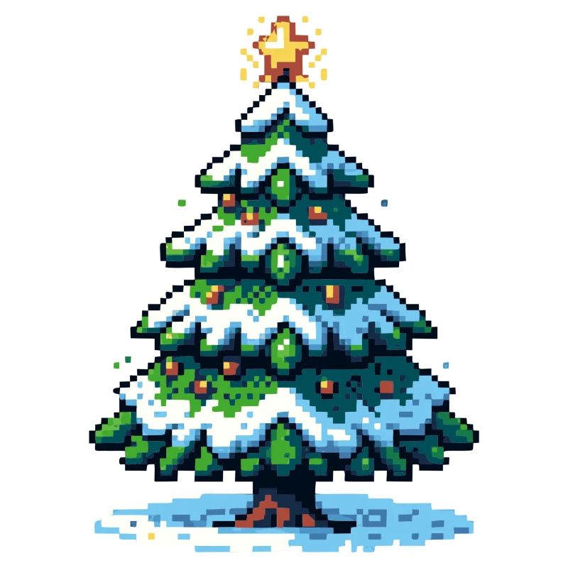 Pixel Weihnachtsbaum