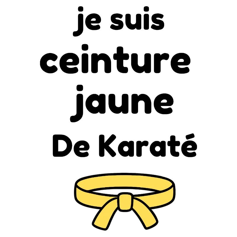 Ich bin Gelbgurt im Karate