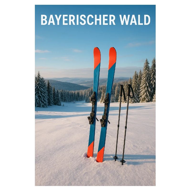 Expérience de ski en forêt bavaroise