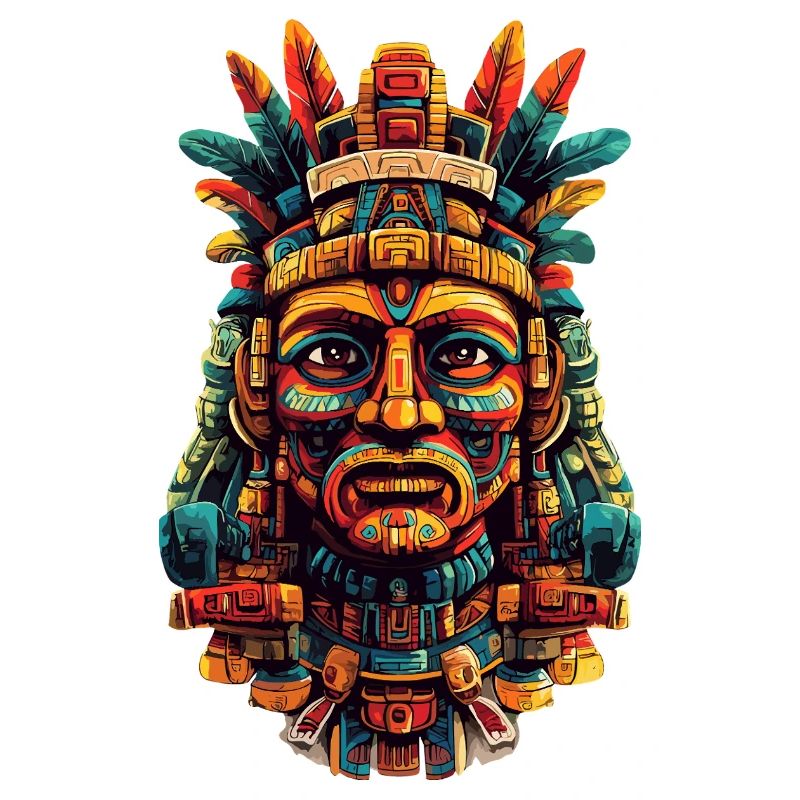 Masque de plume aztèque