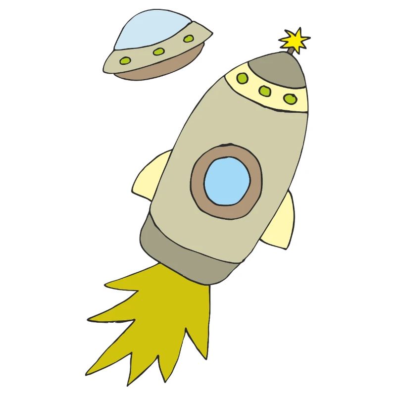 Space rocket with luminous propulsion