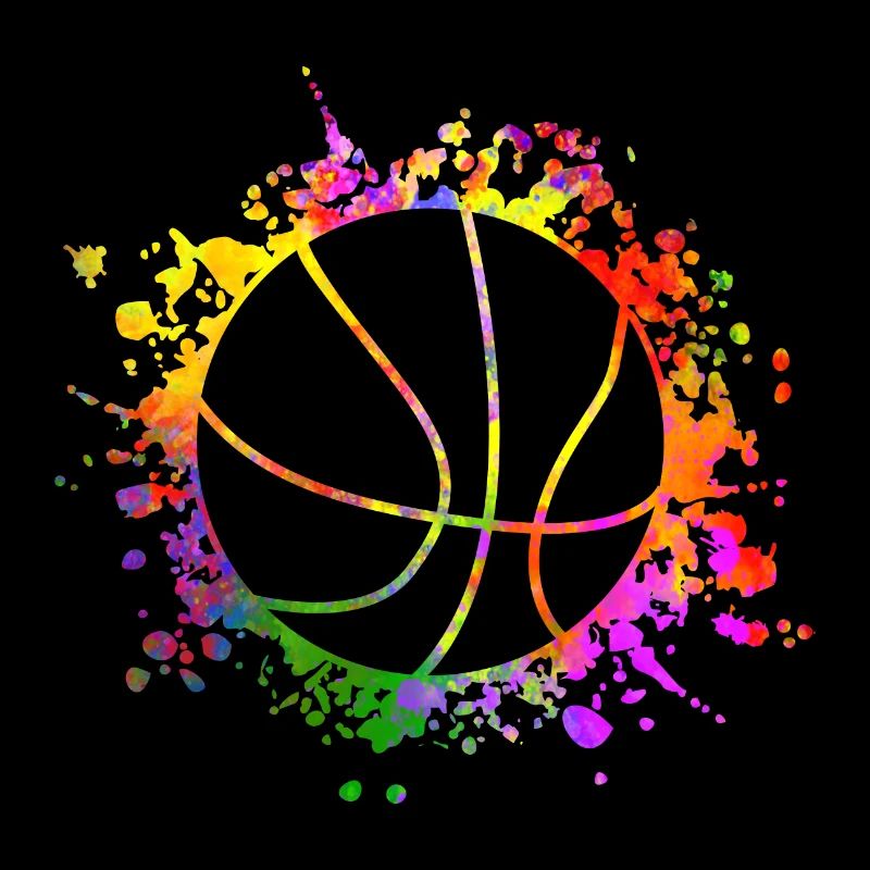 Éclaboussures de peinture de basket-ball