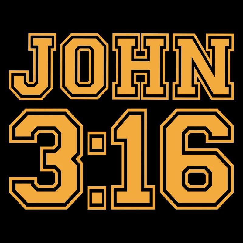 John 3:16 Bold Varsity Typography