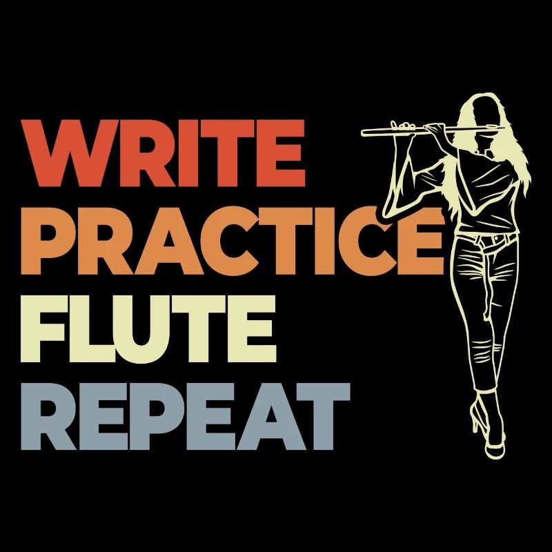 Écrire Répétition de la flûte d’entraînement