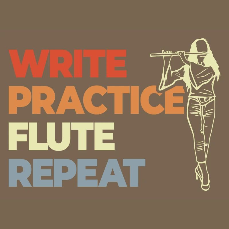 Write Practice Flute Repeat