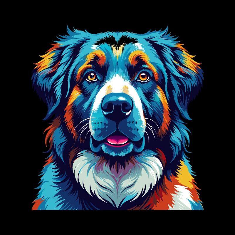 Chien de berger d’Asie centrale Race Dessin animé Kawaii