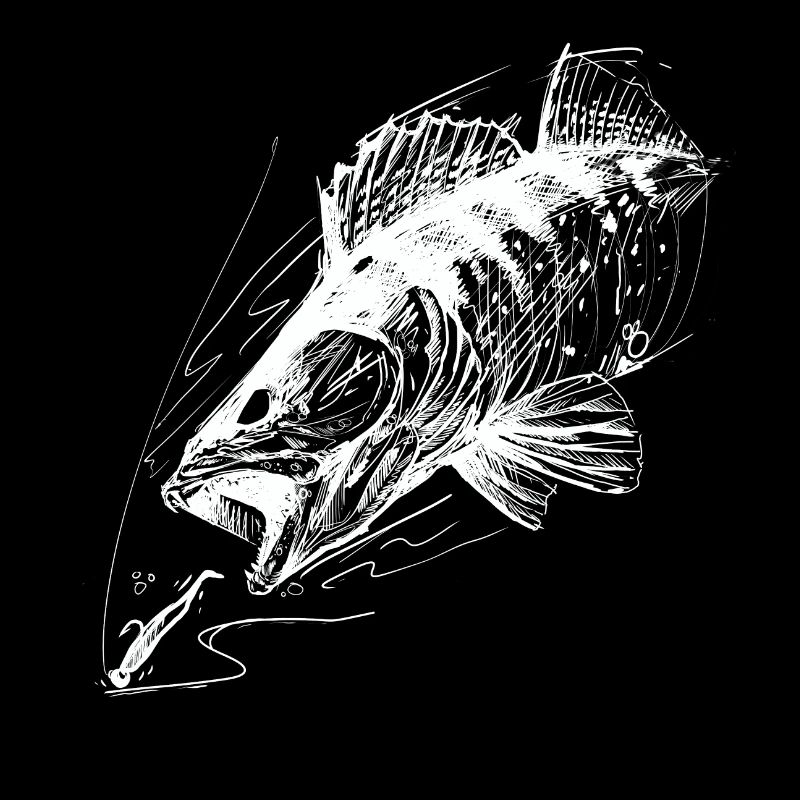 Poisson de vie ! - T-shirt de pêche Zander Attack 2 W
