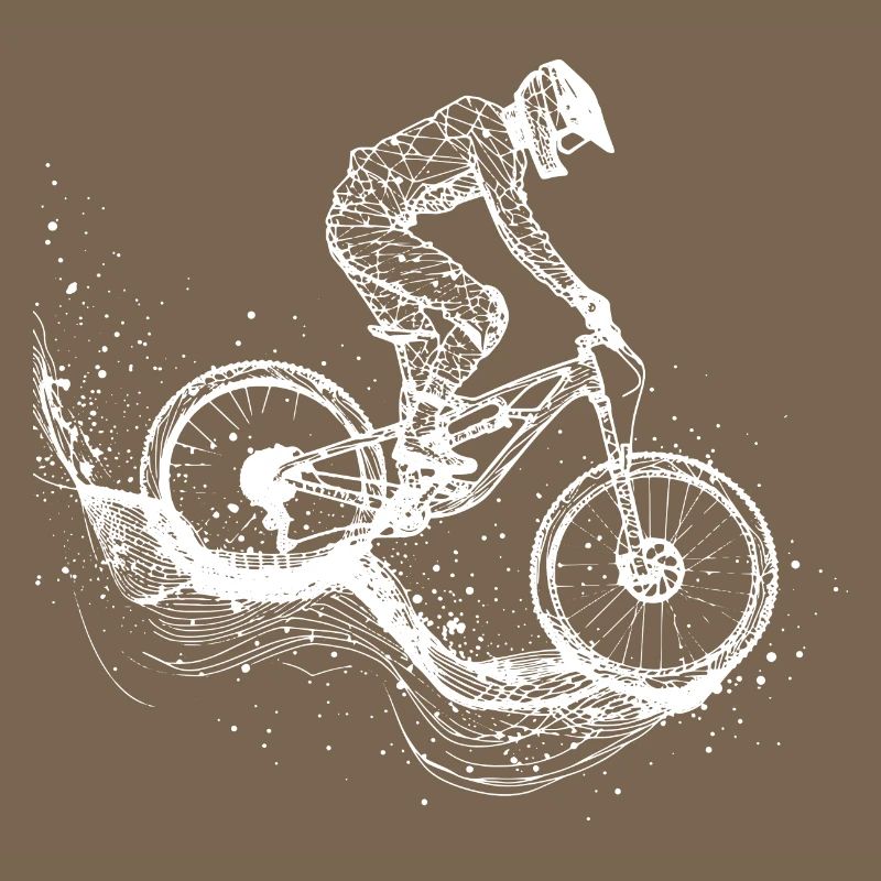 Mountainbiking Zeichnung