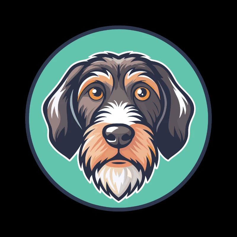 Istrian Wirehaired Hound Dog Breed Cartoon Kawaii