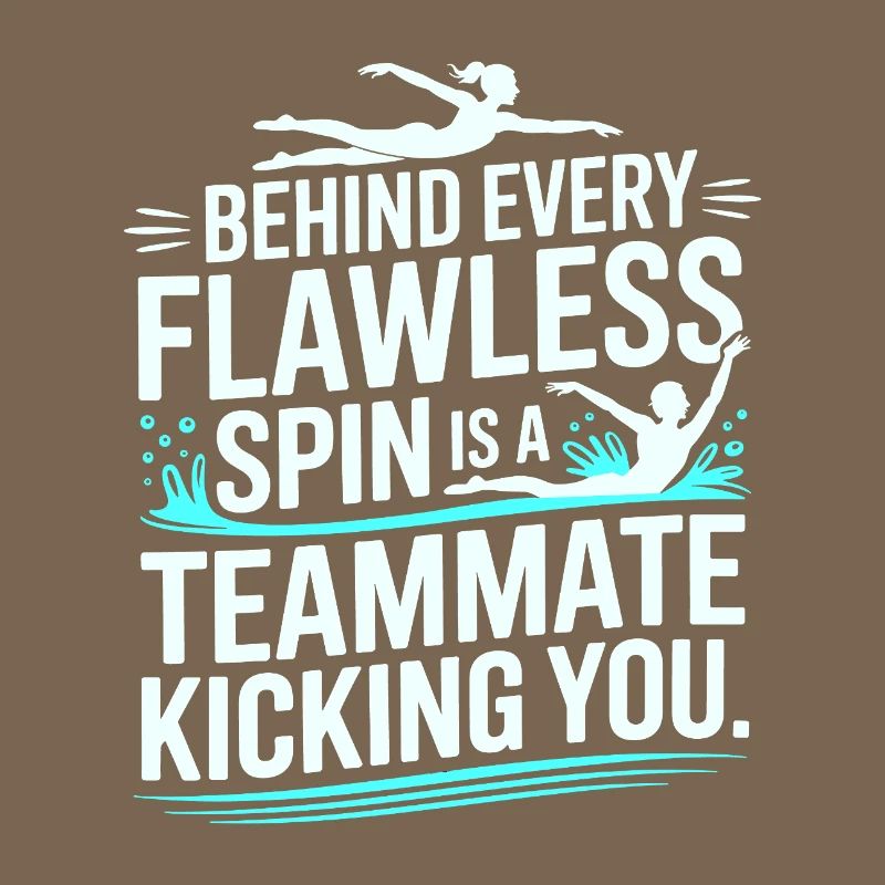 Derrière chaque rotation impeccable se cache un coéquipier de natation