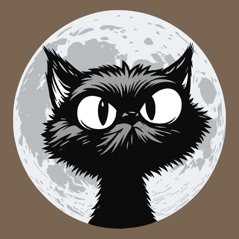 Moon Cat Midnight