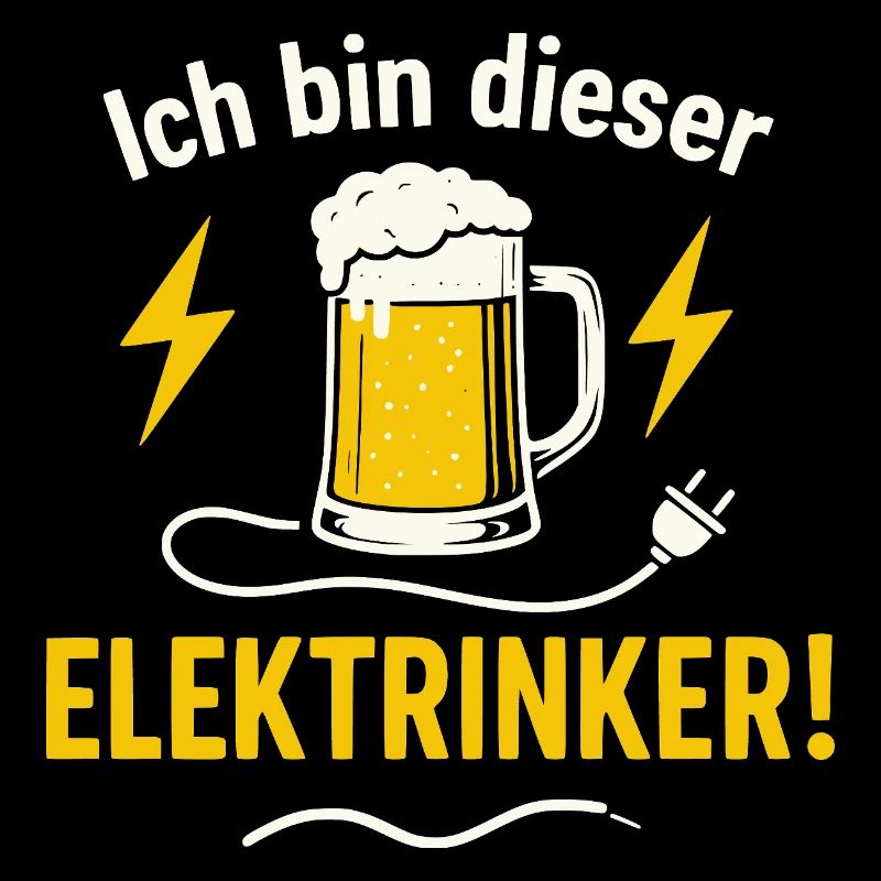 Elektrinker lustiges Elektriker Bier Design