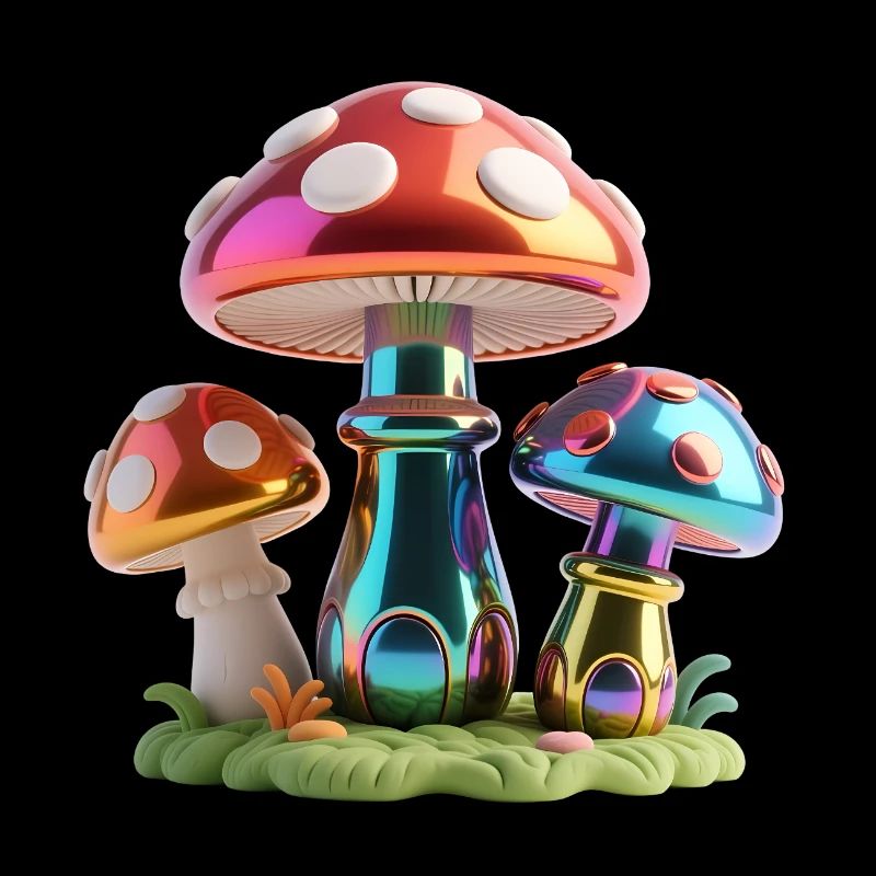 Chrom Pilze – Futuristisches 3D Spektakel 