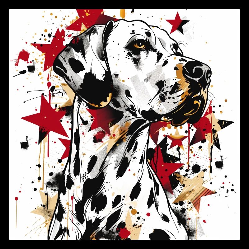 Dalmatian Star Splatter