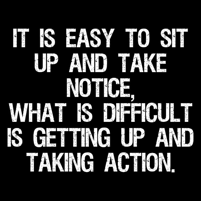 it is easy to sit up and take notice what is 