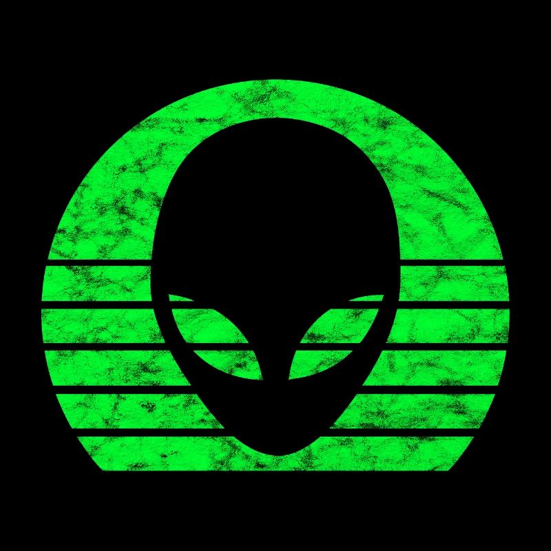 Alien tête visage Alien Retro Vintage