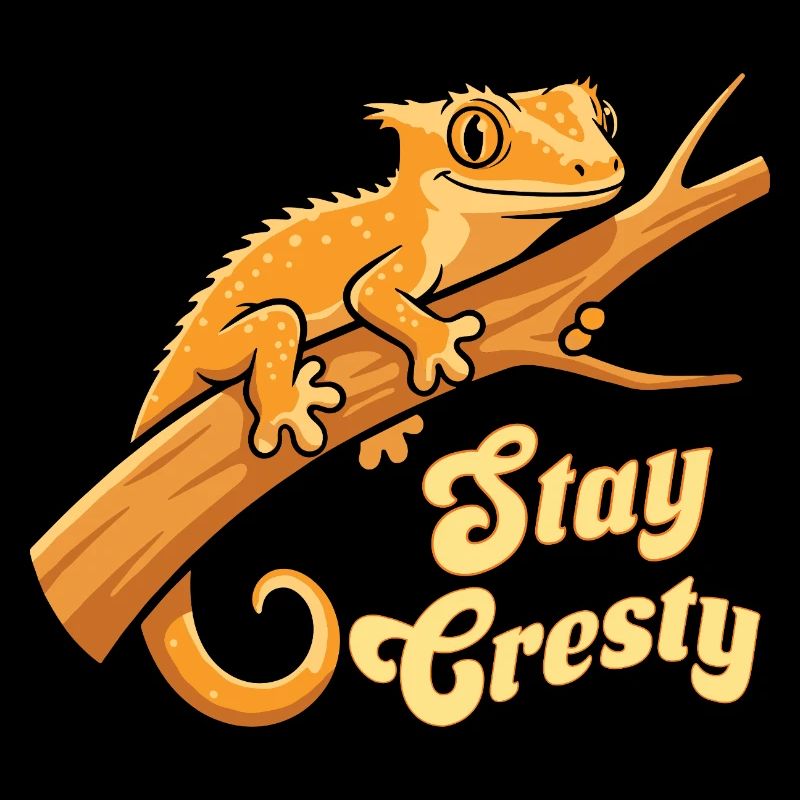 Crested Gecko Reptile Humor Lizard