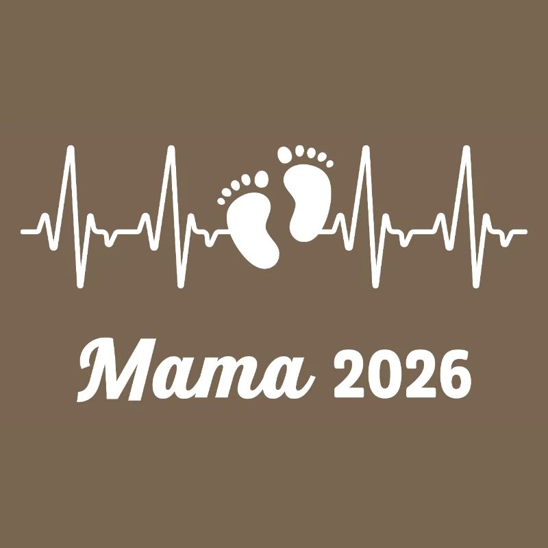 Mama 2026 Loading Werdender Mutter Herzschlag