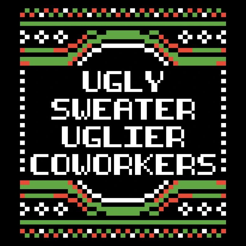 Pull de Noël moche de bureau Pull humoristique de bureau