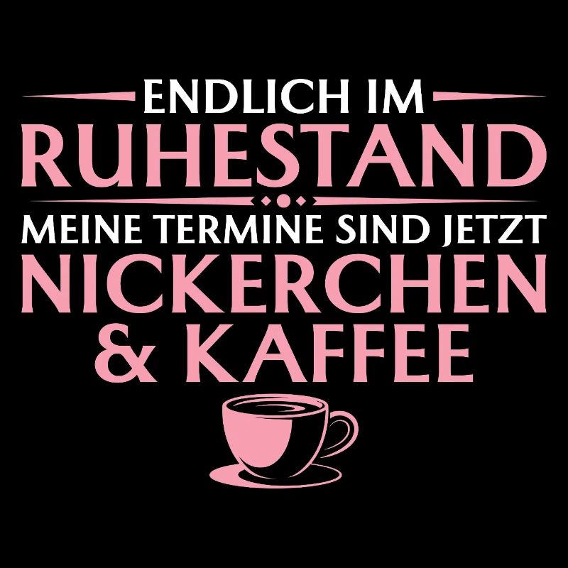 Rente Nickerchen und Kaffee - Abschied Kollegin