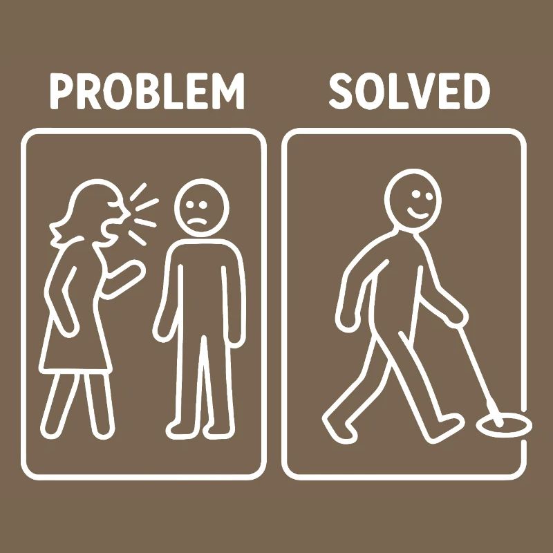 Problem Solved Metal Detecting Humor