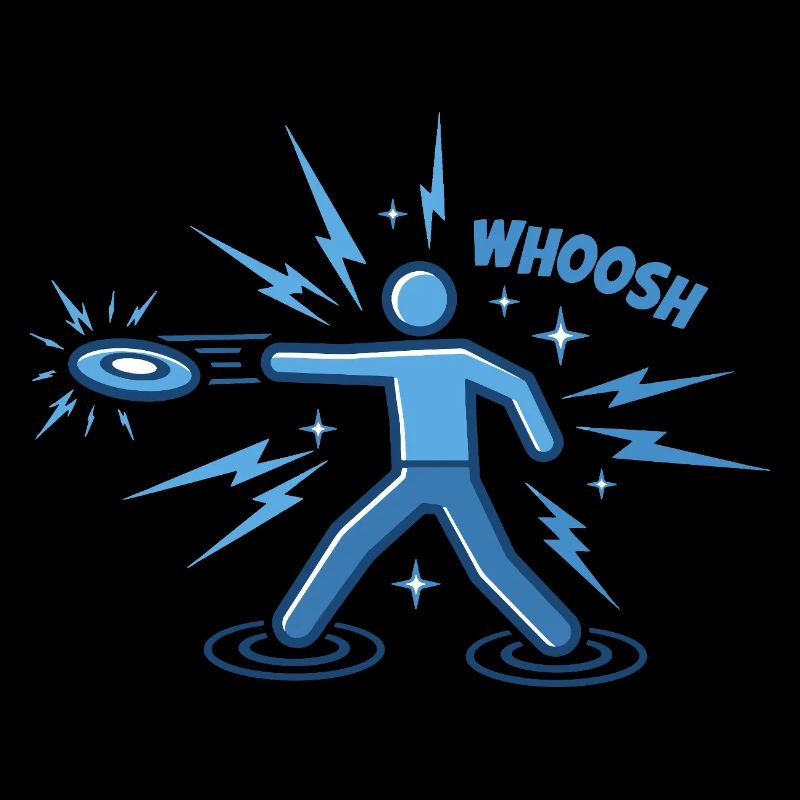 WHOOSH Lustiges Disc Golf Disc Golfer Fliegende Disc