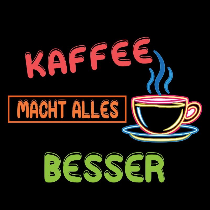 Le café améliore tout - Neon Coffee Design