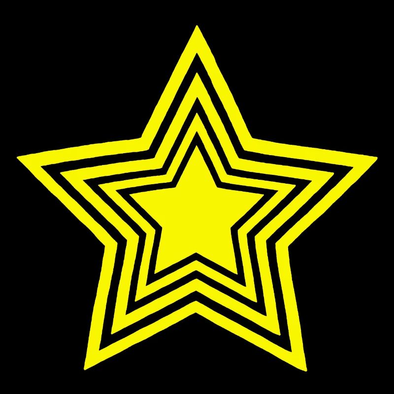 étoile jaune infinie
