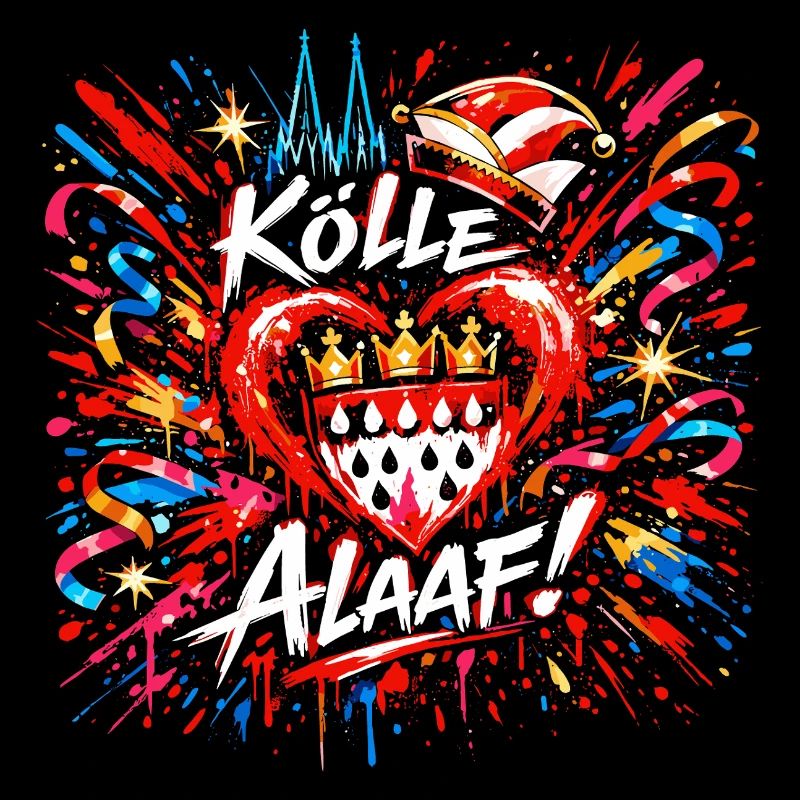 Kölle Alaaf Karneval Konfetti Jeck Geschenk