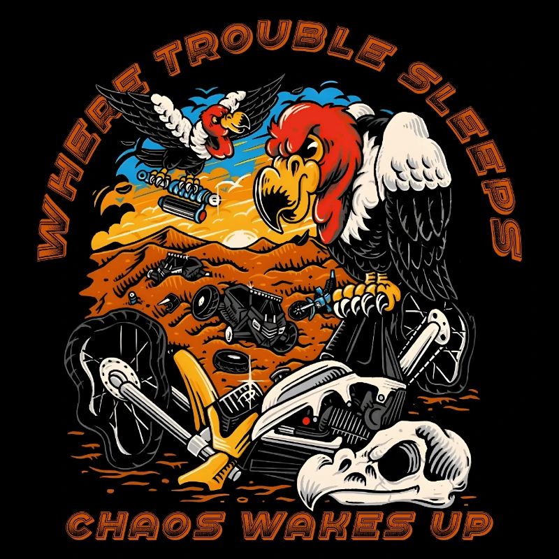 When Trouble Sleeps, Chaos Wakes Up–Düsteres Geier
