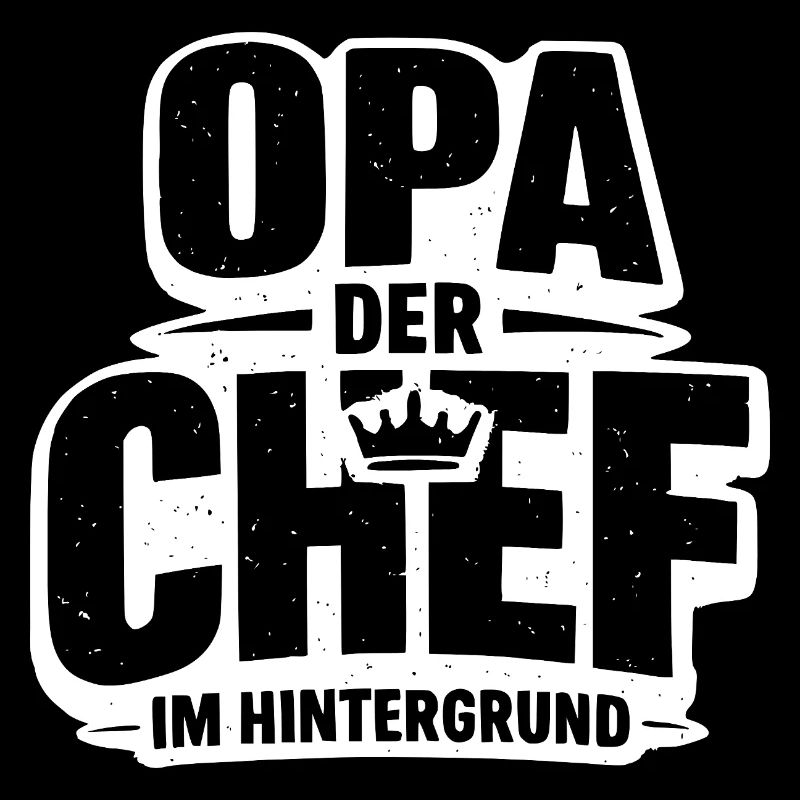 Grand-père le chef en arrière-plan