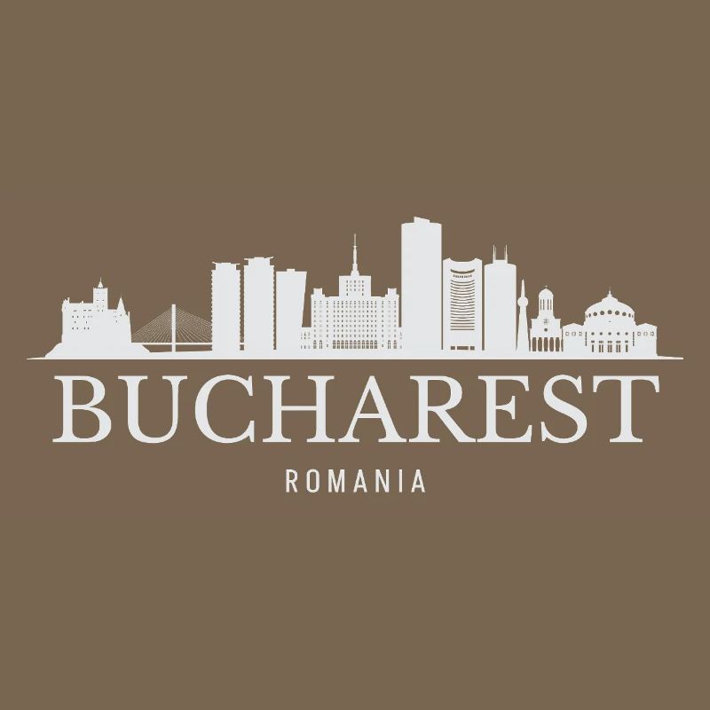 Silhouette de Bucarest, Roumanie de Bucarest