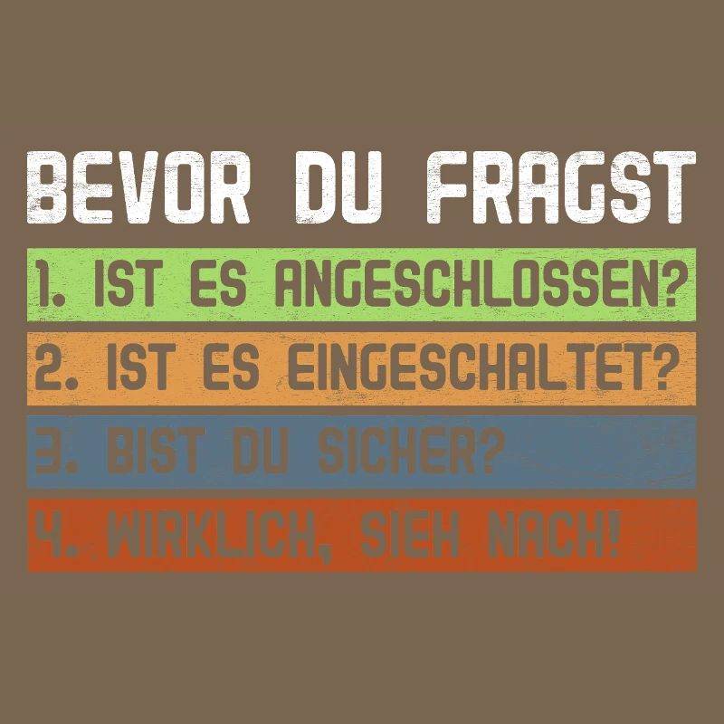 Computer BEVOR DU FRAGST 1.IST ES ANGESCHLOSSEN?