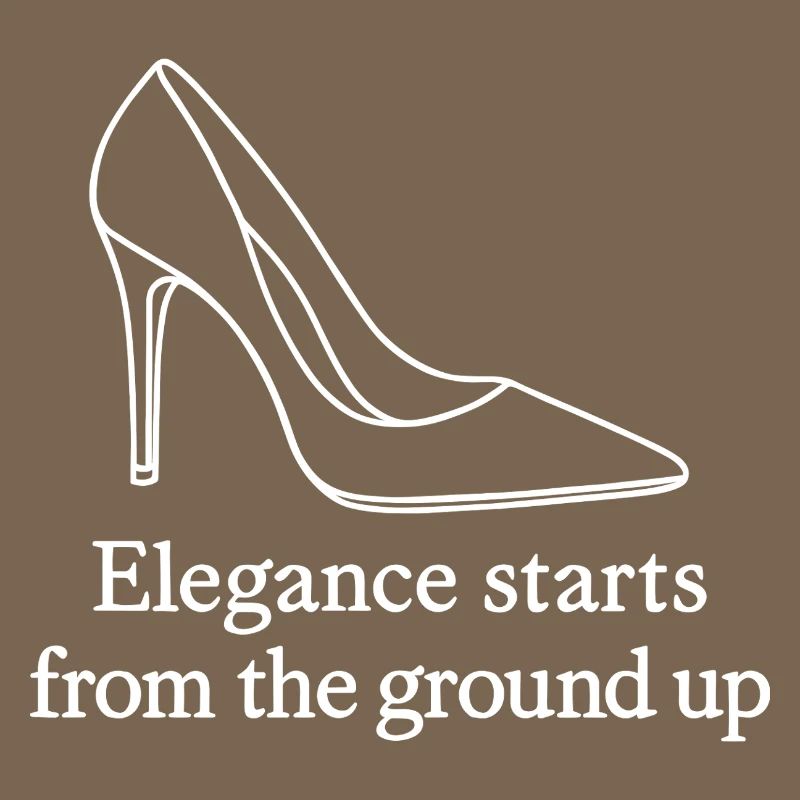 Art de la ligne de talons hauts – Citation de mode Élégance