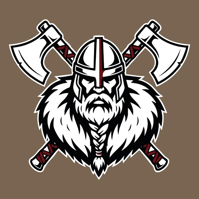 Viking Axemaster Warrior Crusader Axes Mascot