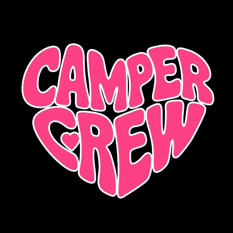 Camper Crew Herz Pink Bubbel