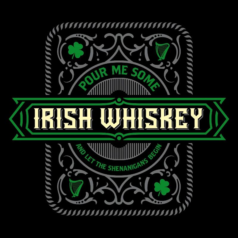 Irish Whiskey Etikett Design